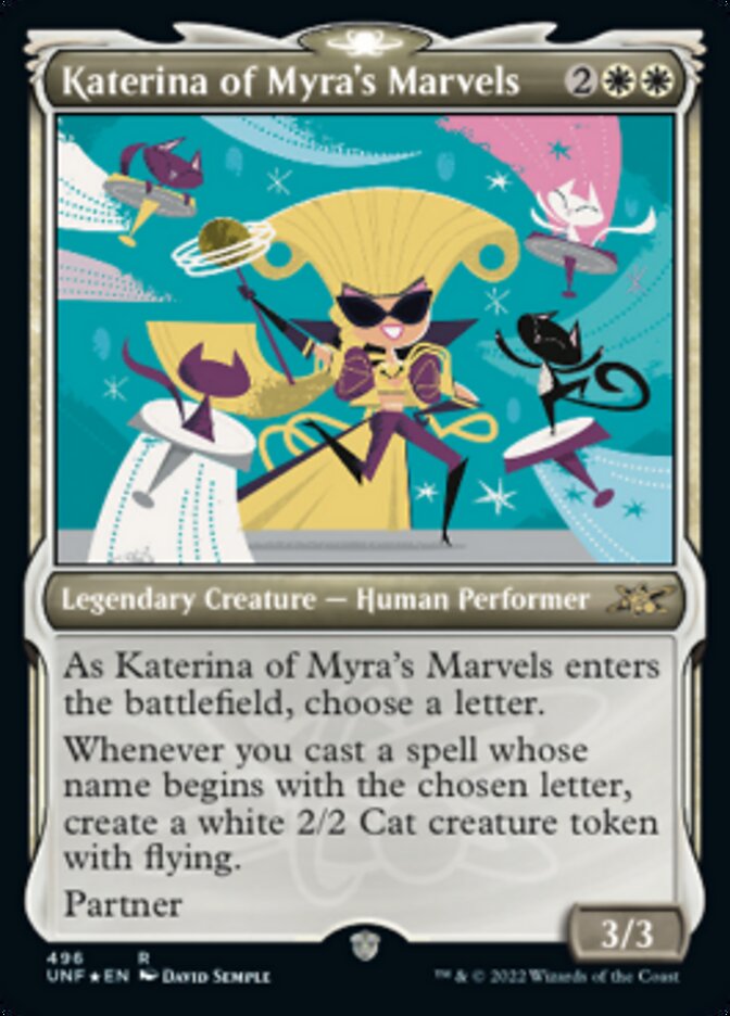 Katerina of Myra's Marvels (Showcase) (Galaxy Foil) [Unfinity] | Dumpster Cat Games