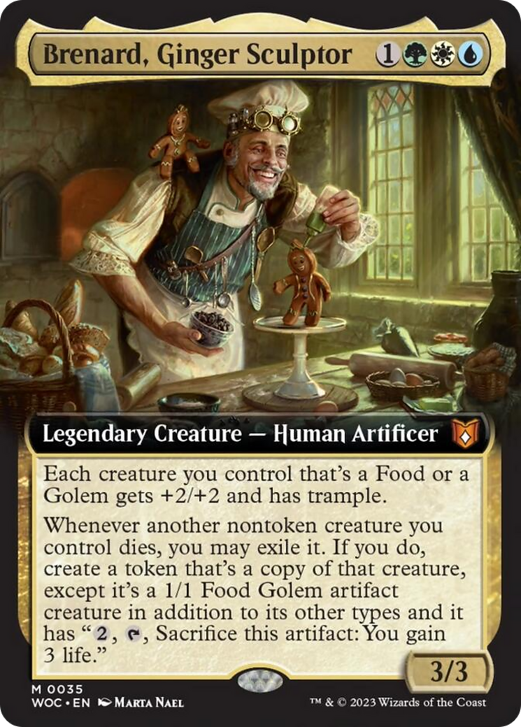 Brenard, Ginger Sculptor (Extended Art) [Wilds of Eldraine Commander] | Dumpster Cat Games