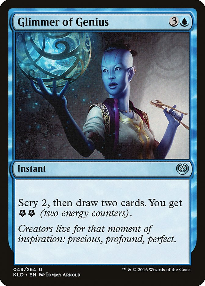 Glimmer of Genius [Kaladesh] | Dumpster Cat Games