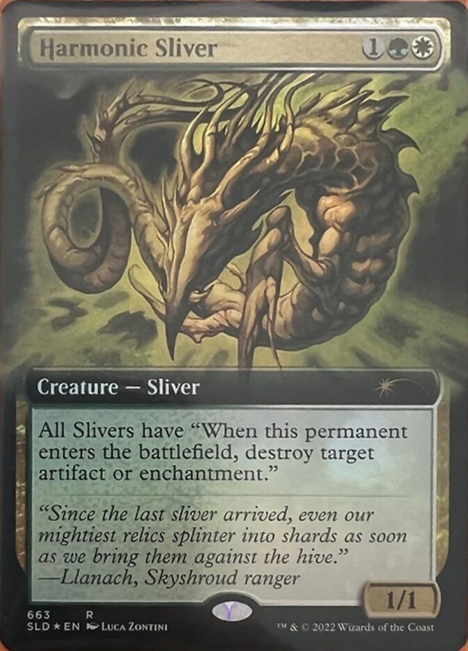 Harmonic Sliver (Extended Art) [Secret Lair Drop Promos] | Dumpster Cat Games