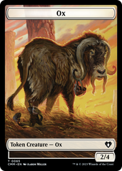Phyrexian Golem // Ox Double-Sided Token [Commander Masters Tokens] | Dumpster Cat Games