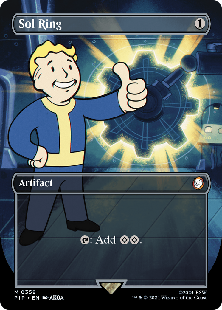 Sol Ring (Borderless) [Fallout] | Dumpster Cat Games