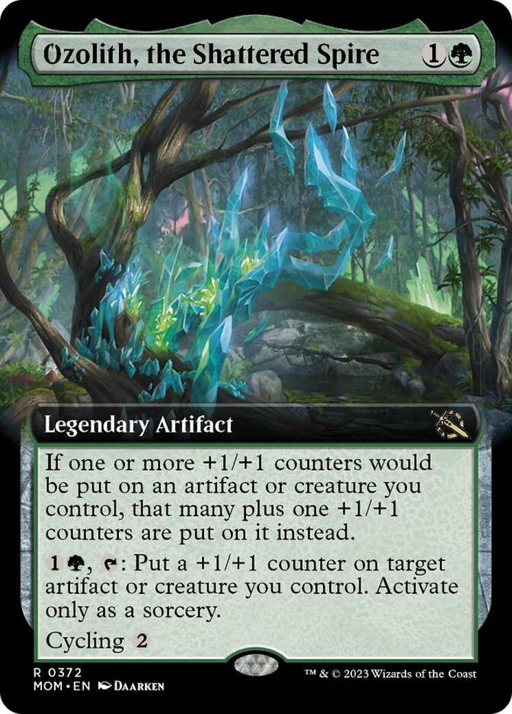Ozolith, the Shattered Spire (Extended Art) [March of the Machine] | Dumpster Cat Games
