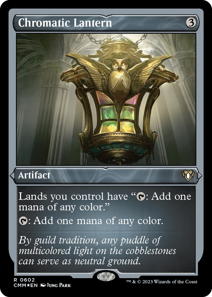 Chromatic Lantern (Foil Etched) [Commander Masters] | Dumpster Cat Games
