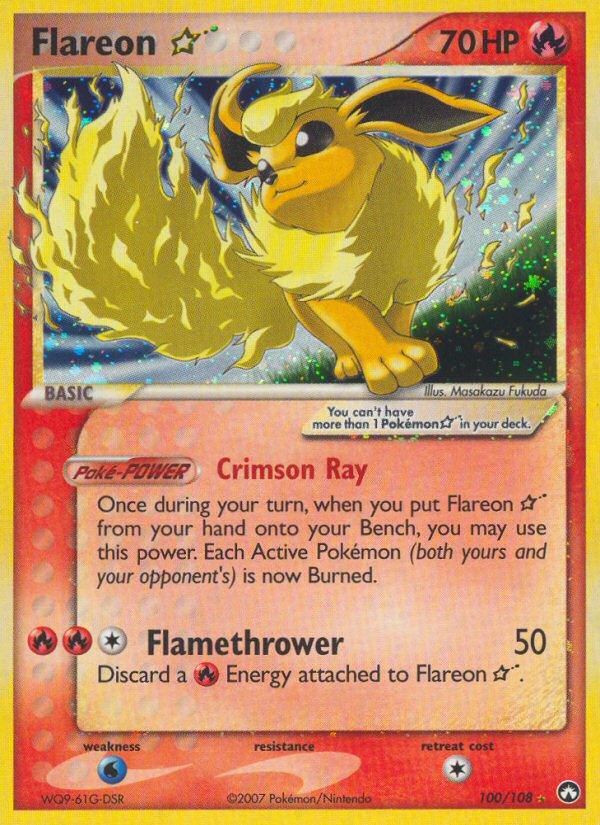 Flareon Star (100/108) [EX: Power Keepers] | Dumpster Cat Games