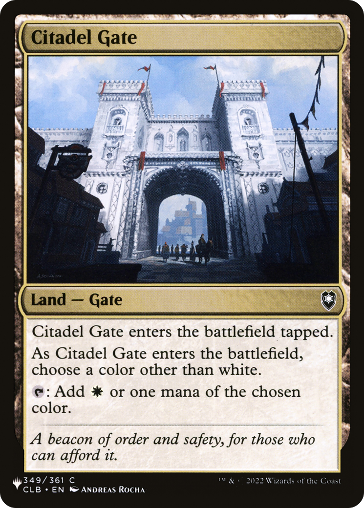Citadel Gate [The List] | Dumpster Cat Games
