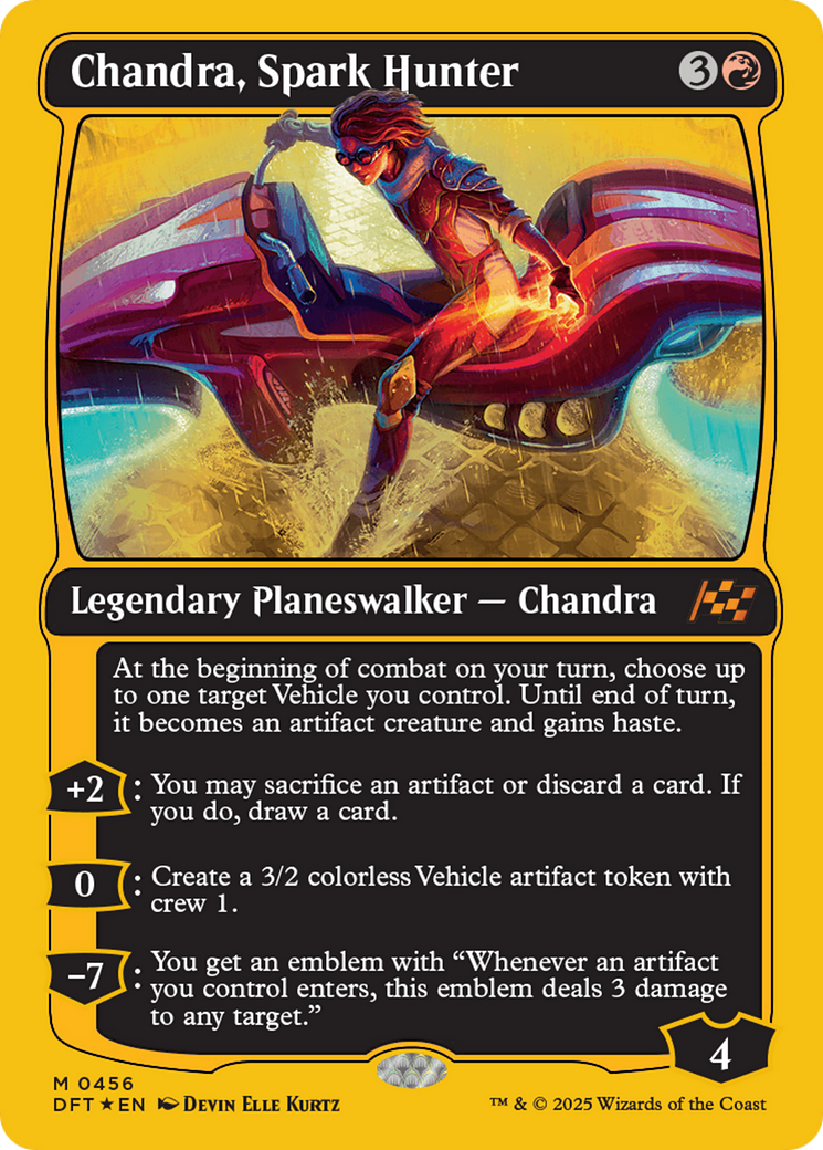 Chandra, Spark Hunter (First-Place Foil) [Aetherdrift] | Dumpster Cat Games