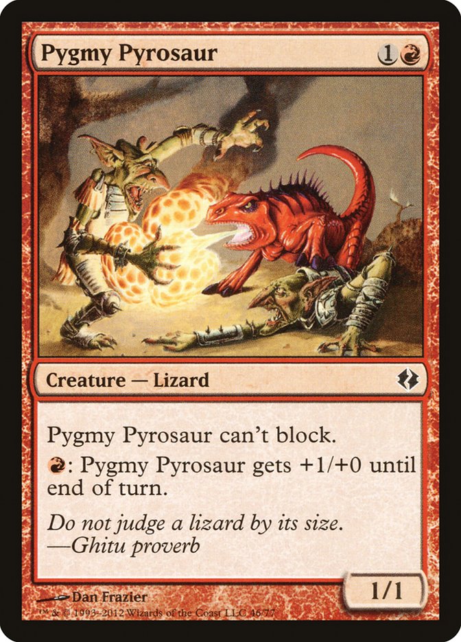 Pygmy Pyrosaur [Duel Decks: Venser vs. Koth] | Dumpster Cat Games