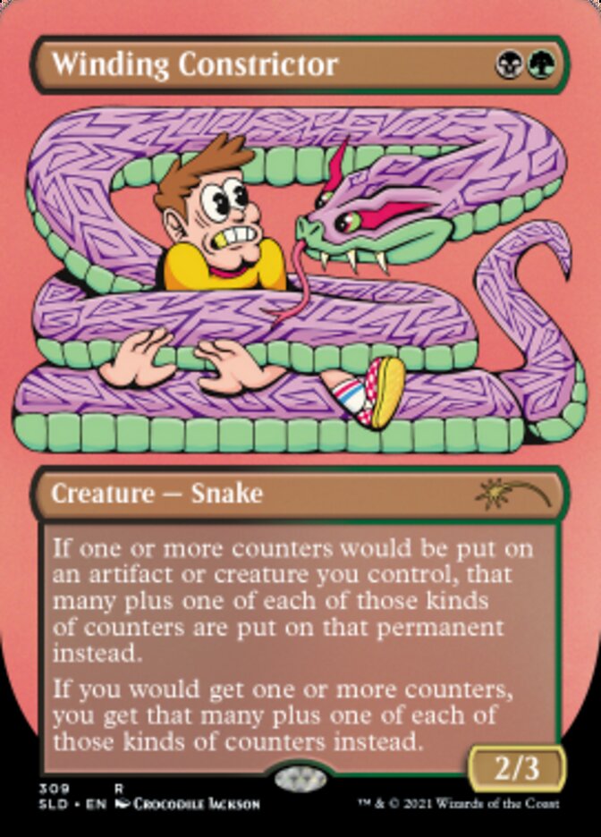 Winding Constrictor (Borderless) [Secret Lair Drop Series] | Dumpster Cat Games