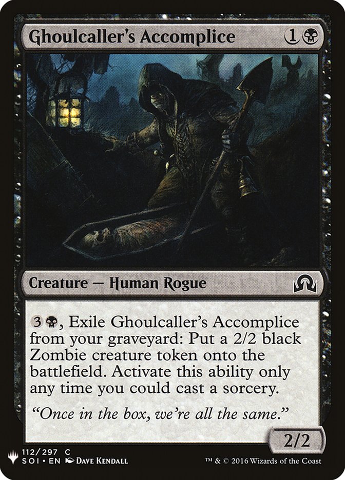 Ghoulcaller's Accomplice [Mystery Booster] | Dumpster Cat Games