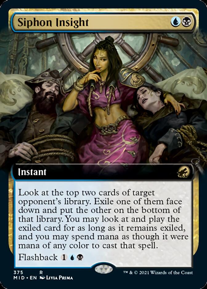 Siphon Insight (Extended Art) [Innistrad: Midnight Hunt] | Dumpster Cat Games