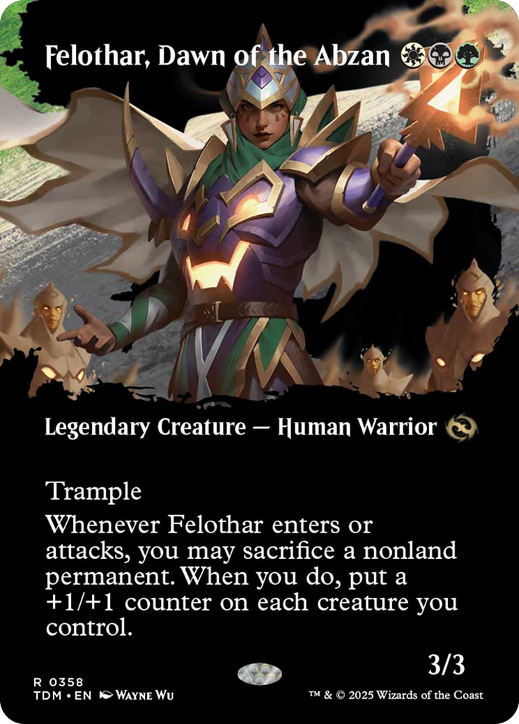 Felothar, Dawn of the Abzan (Borderless) [Tarkir: Dragonstorm] | Dumpster Cat Games