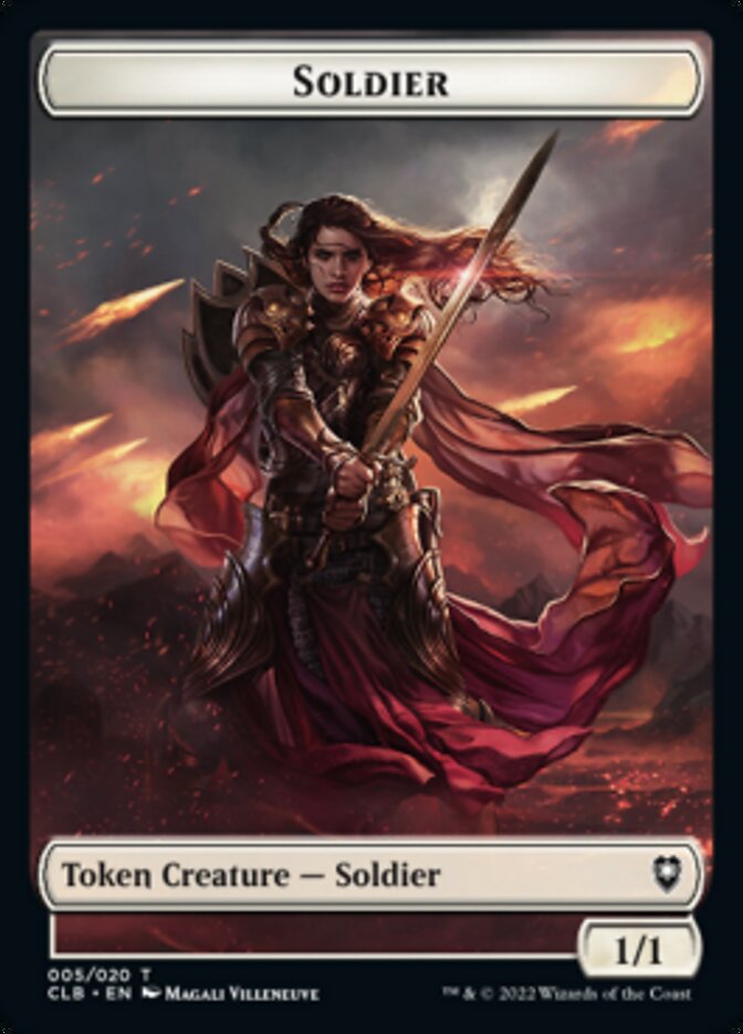 Soldier Token [Commander Legends: Battle for Baldur's Gate Tokens] | Dumpster Cat Games