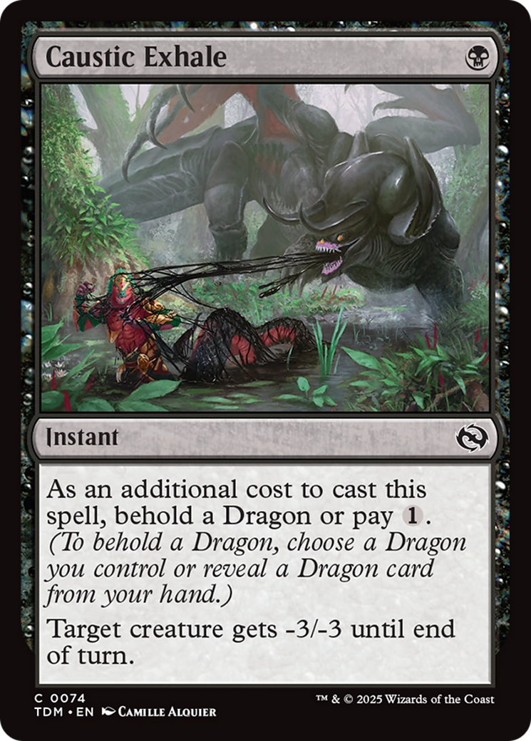 Caustic Exhale [Tarkir: Dragonstorm] | Dumpster Cat Games