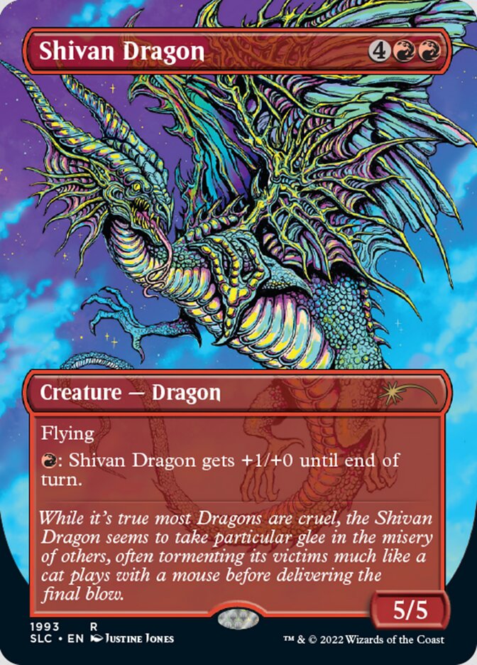 Shivan Dragon (Borderless) [Secret Lair Countdown Kit] | Dumpster Cat Games