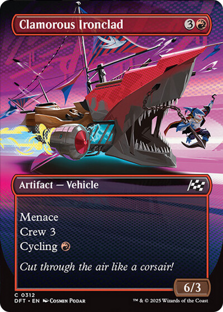 Clamorous Ironclad (Borderless) [Aetherdrift] | Dumpster Cat Games