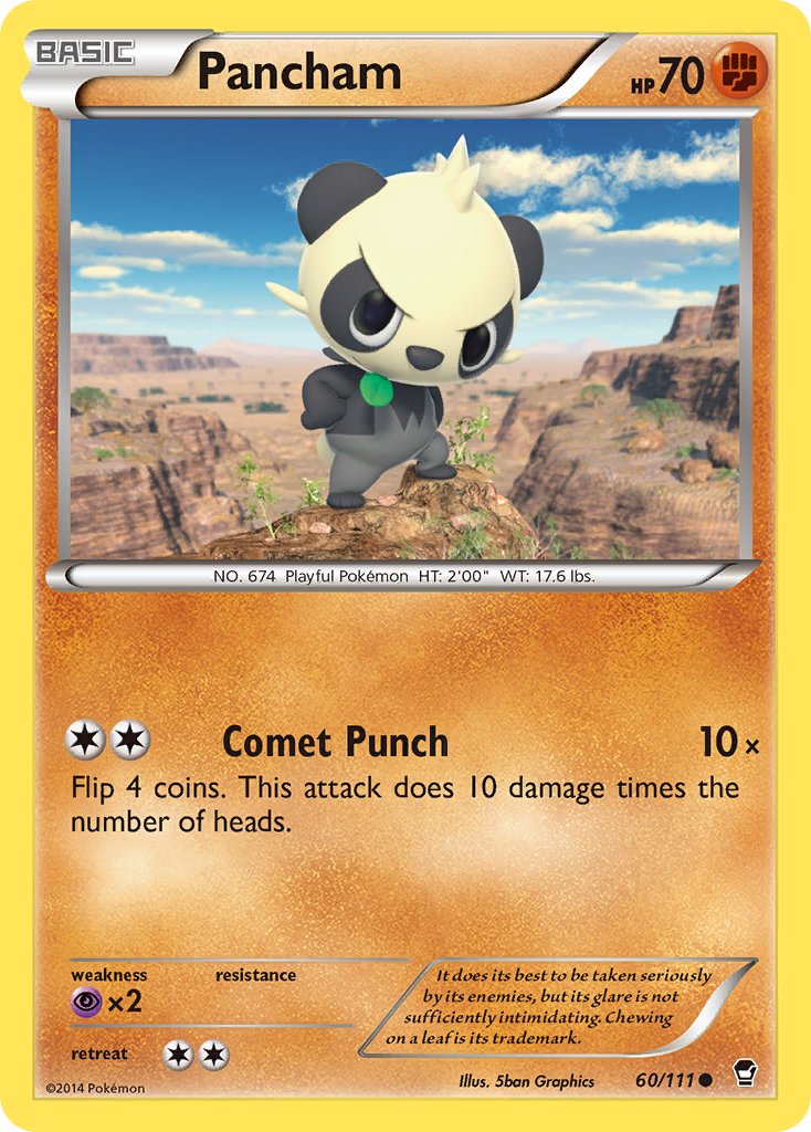 Pancham (60/111) [XY: Furious Fists] | Dumpster Cat Games