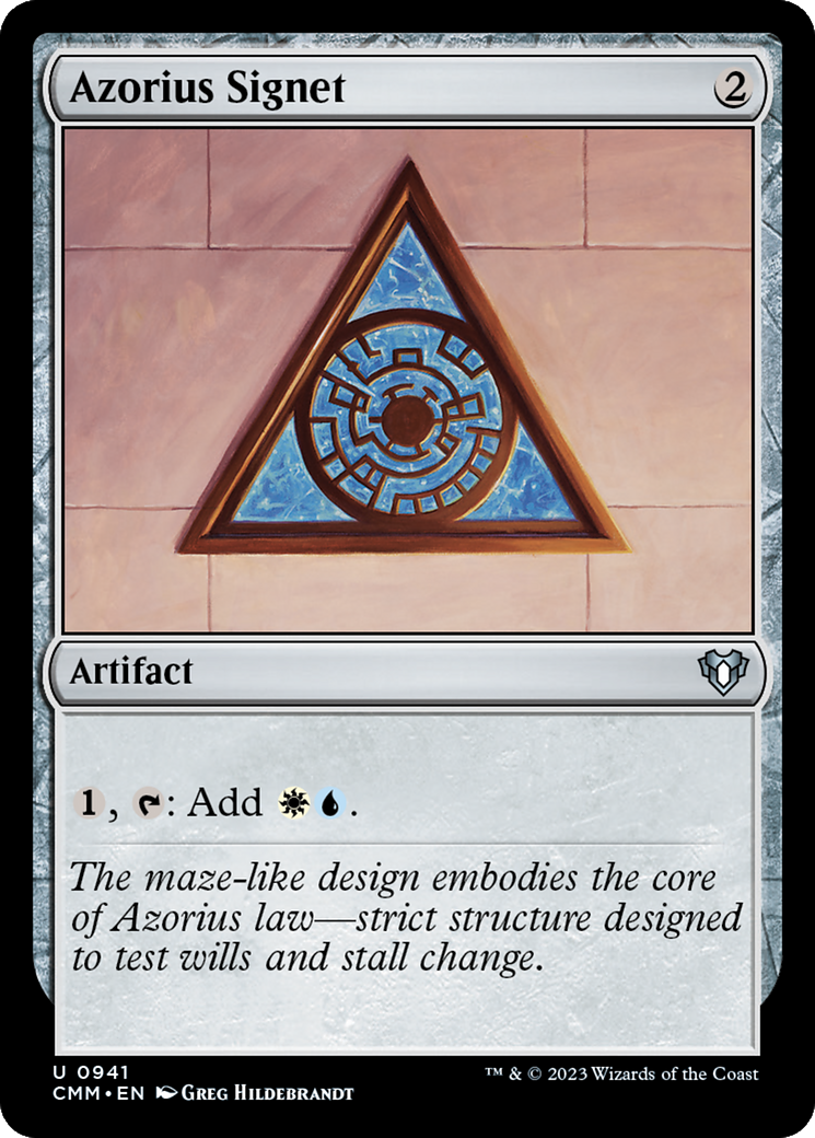 Azorius Signet [Commander Masters] | Dumpster Cat Games