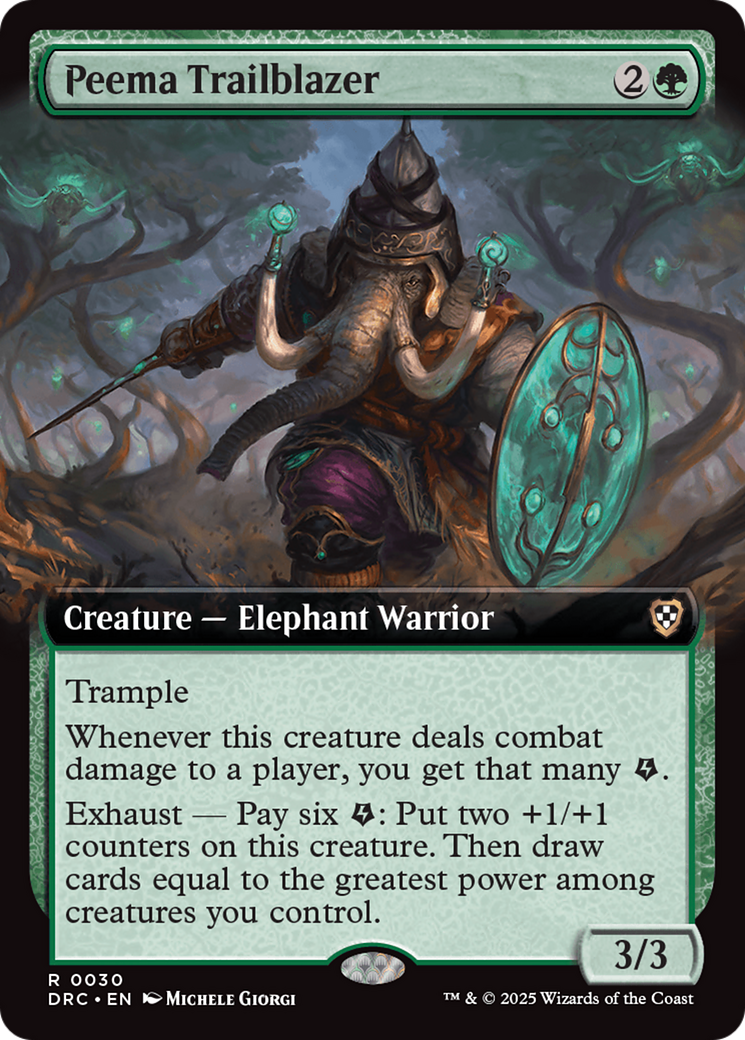 Peema Trailblazer (Extended Art) [Aetherdrift Commander] | Dumpster Cat Games