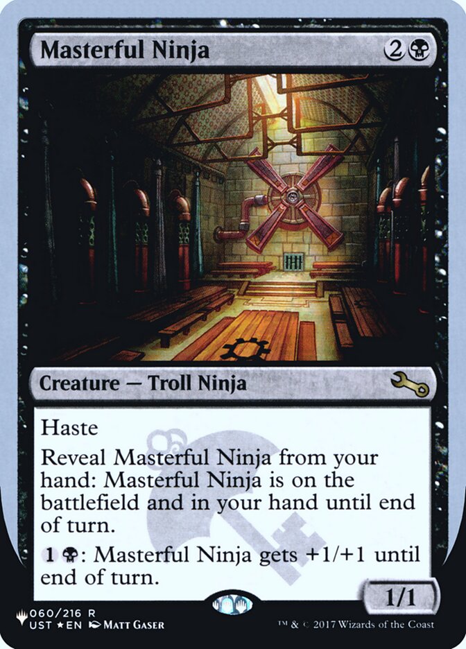 Masterful Ninja (Unfinity Foil Edition) [The List] | Dumpster Cat Games