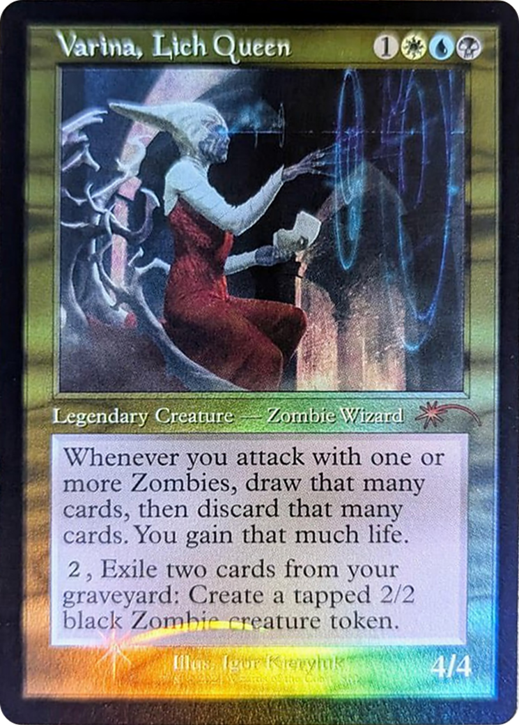 Varina, Lich Queen (Retro Frame) [Secret Lair Drop Series] | Dumpster Cat Games