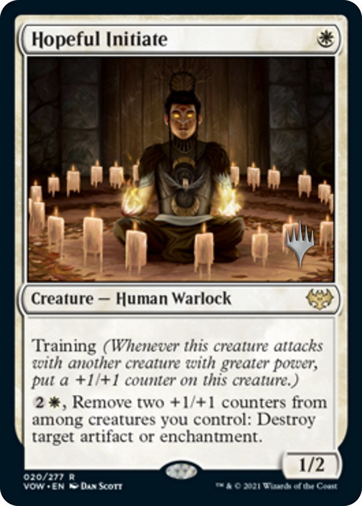 Hopeful Initiate (Promo Pack) [Innistrad: Crimson Vow Promos] | Dumpster Cat Games