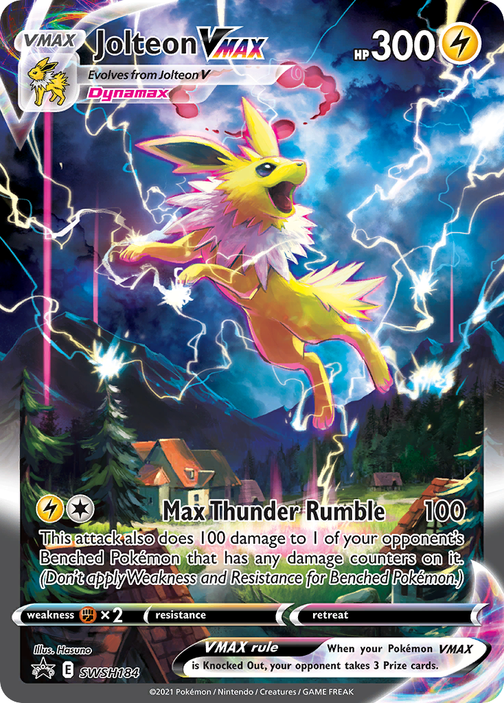 Jolteon VMAX (SWSH184) (Jumbo Card) [Sword & Shield: Black Star Promos] | Dumpster Cat Games