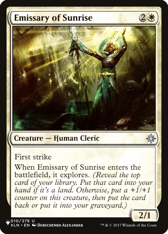Emissary of Sunrise [The List] | Dumpster Cat Games
