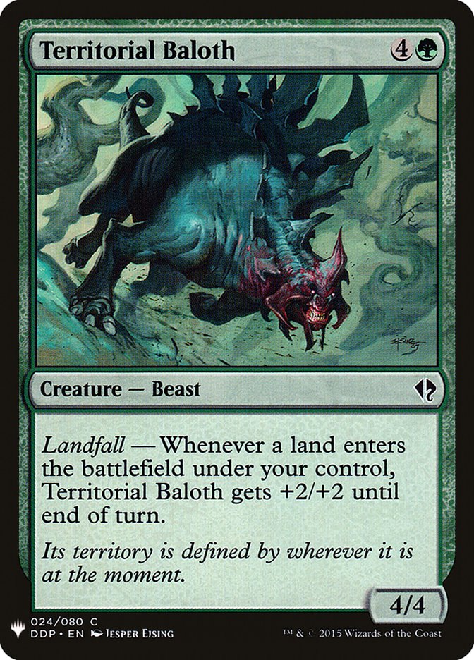 Territorial Baloth [Mystery Booster] | Dumpster Cat Games