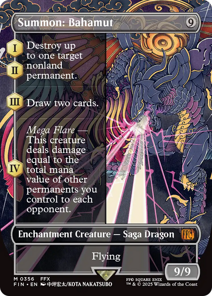 Summon: Bahamut (Borderless) [FINAL FANTASY] | Dumpster Cat Games