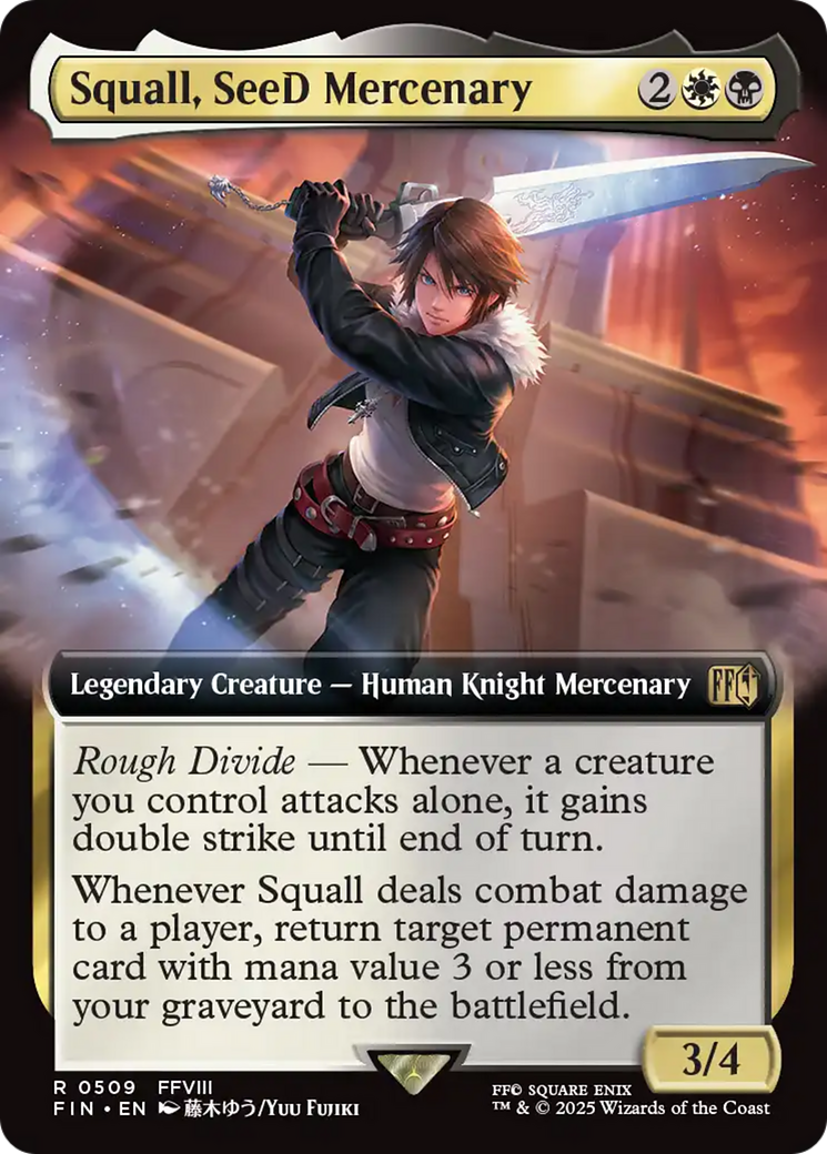 Squall, SeeD Mercenary (Extended Art) [FINAL FANTASY] | Dumpster Cat Games