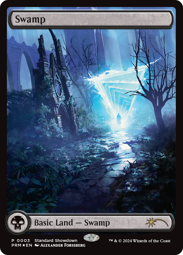 Swamp (Alexander Forssberg) (2024) [Standard Showdown Promos] | Dumpster Cat Games