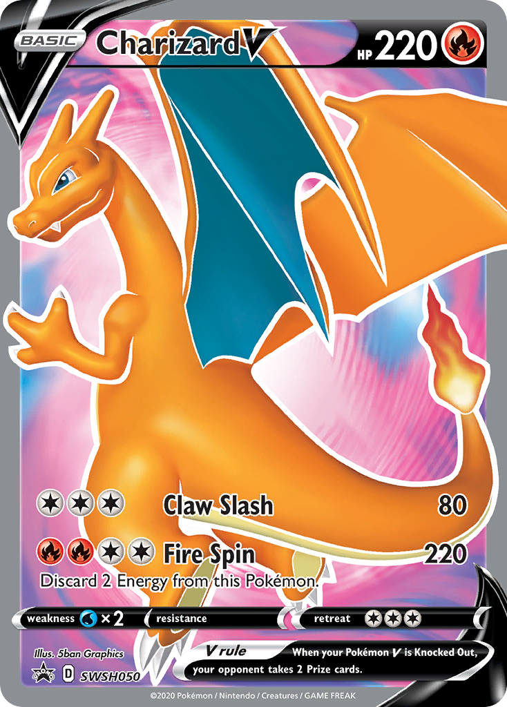 Charizard V (SWSH050) [Sword & Shield: Black Star Promos] | Dumpster Cat Games