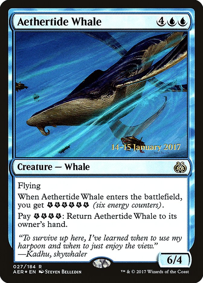 Aethertide Whale [Aether Revolt Prerelease Promos] | Dumpster Cat Games