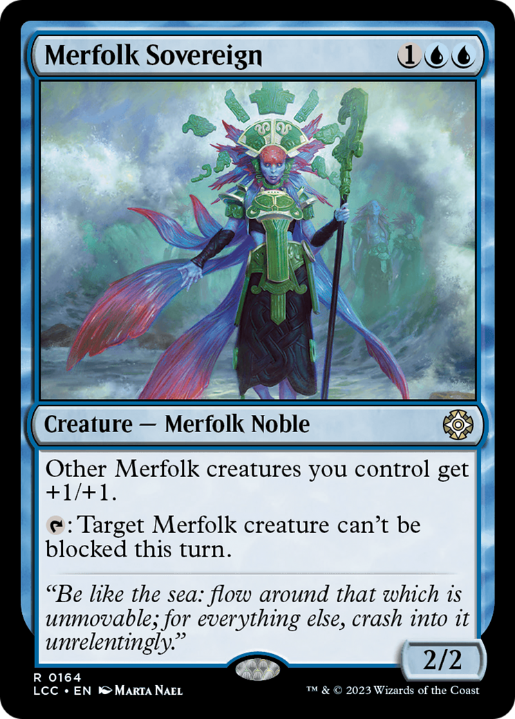 Merfolk Sovereign [The Lost Caverns of Ixalan Commander] | Dumpster Cat Games