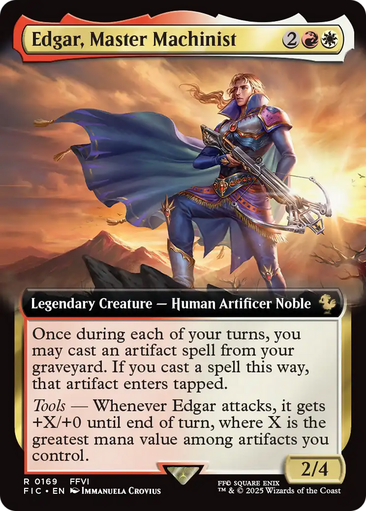 Edgar, Master Machinist (Extended Art) [FINAL FANTASY Commander] | Dumpster Cat Games