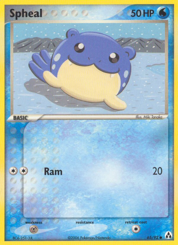 Spheal (65/92) [EX: Legend Maker] | Dumpster Cat Games