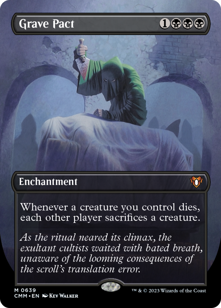 Grave Pact (Borderless Alternate Art) [Commander Masters] | Dumpster Cat Games