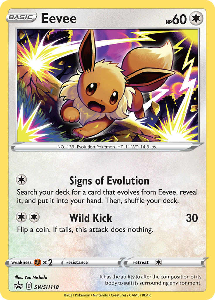 Eevee (SWSH118) [Sword & Shield: Black Star Promos] | Dumpster Cat Games