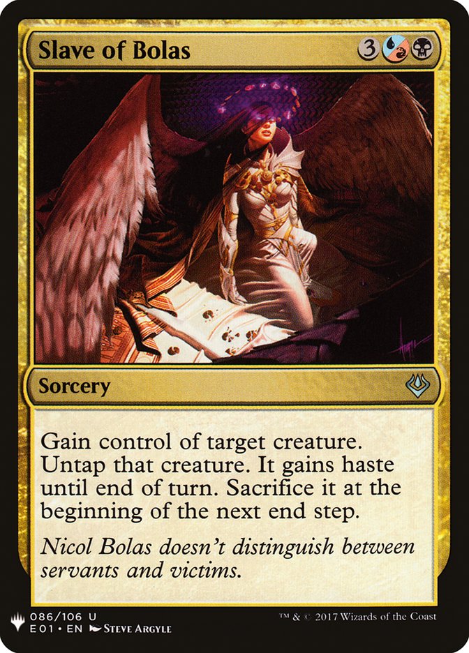 Slave of Bolas [Mystery Booster] | Dumpster Cat Games
