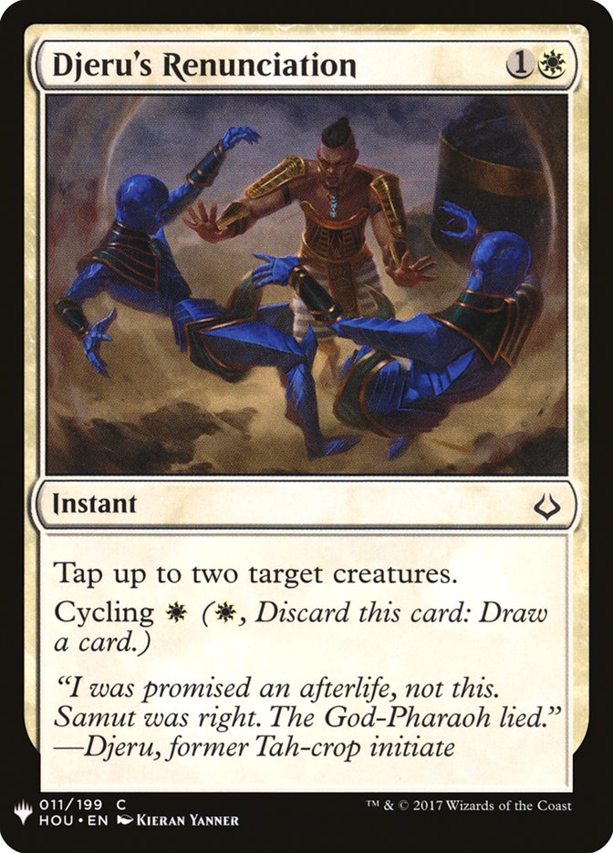 Djeru's Renunciation [Mystery Booster] | Dumpster Cat Games