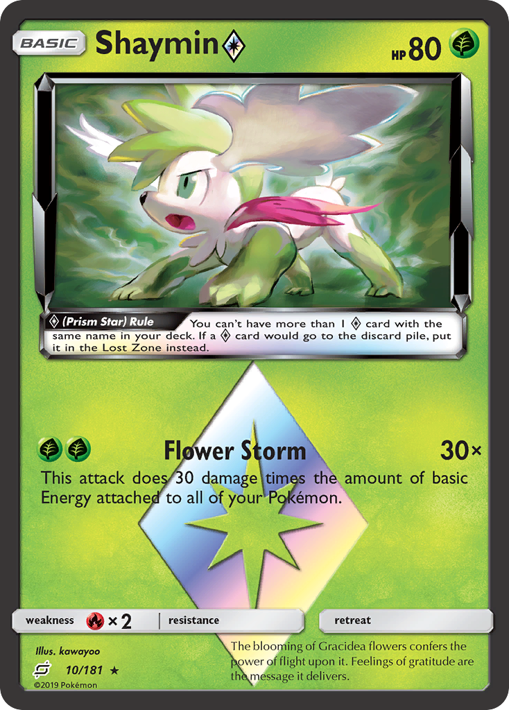 Shaymin (10/181) (Prism Star) [Sun & Moon: Team Up] | Dumpster Cat Games