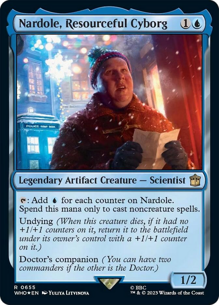 Nardole, Resourceful Cyborg (Surge Foil) [Doctor Who] | Dumpster Cat Games