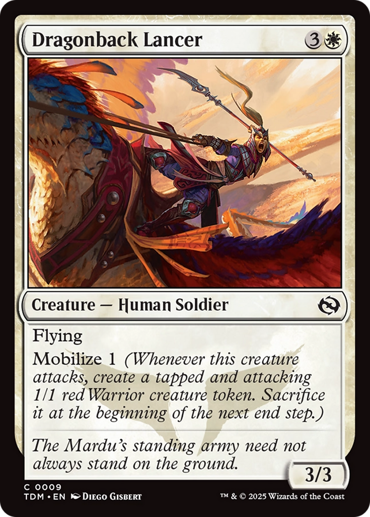 Dragonback Lancer [Tarkir: Dragonstorm] | Dumpster Cat Games