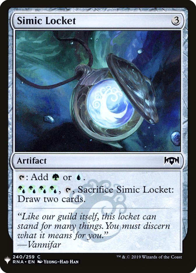 Simic Locket [Mystery Booster] | Dumpster Cat Games