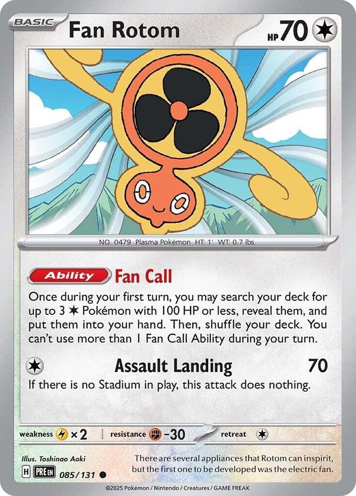 Fan Rotom (085/131) [Scarlet & Violet: Prismatic Evolutions] | Dumpster Cat Games