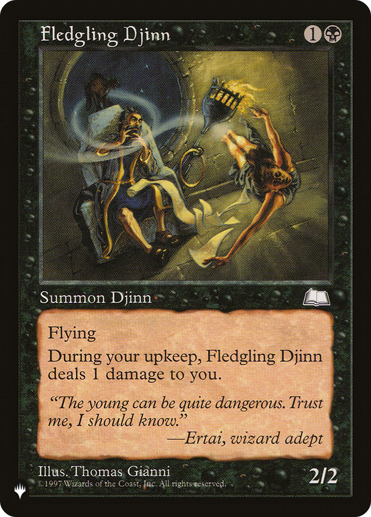 Fledgling Djinn [The List] | Dumpster Cat Games