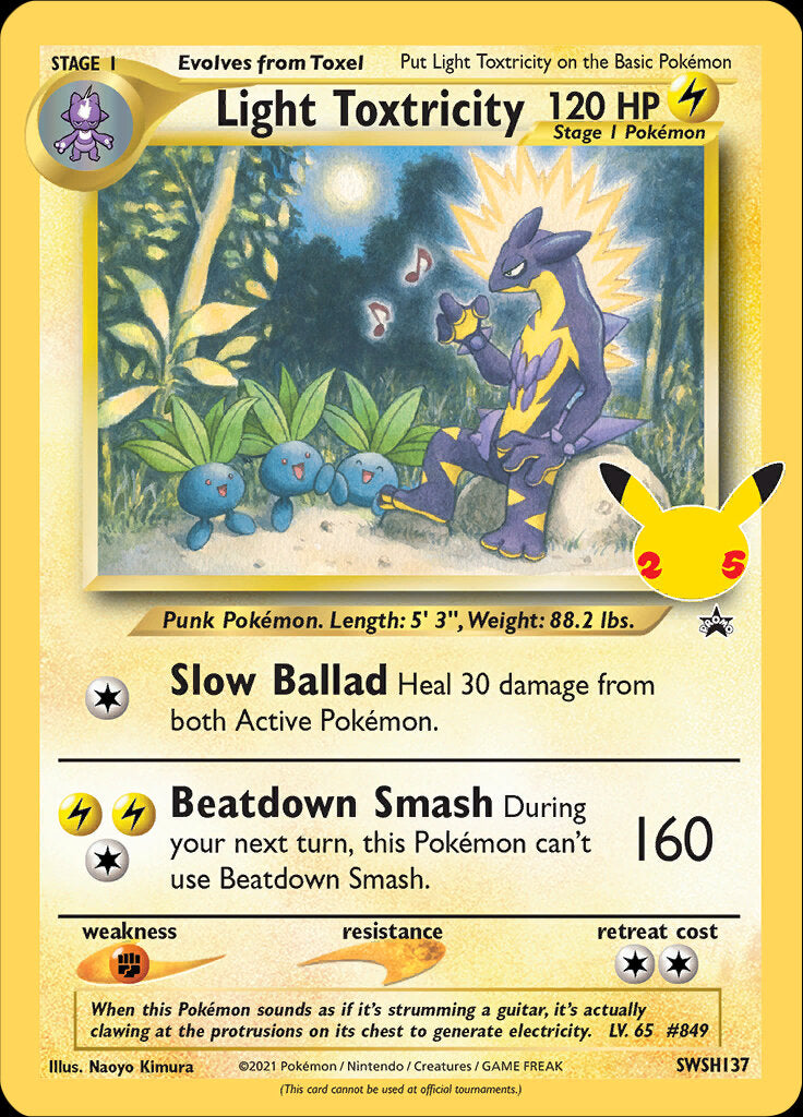 Light Toxtricity (SWSH137) (Celebrations) [Sword & Shield: Black Star Promos] | Dumpster Cat Games