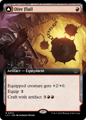 Dire Flail (Extended Art) [The Lost Caverns of Ixalan] | Dumpster Cat Games