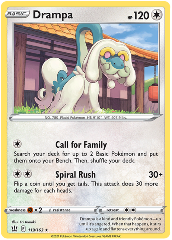 Drampa (119/163) [Sword & Shield: Battle Styles] | Dumpster Cat Games